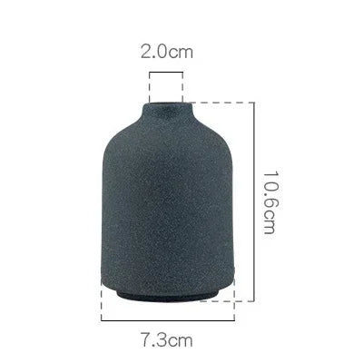 Mini Ceramic Vase Aromatherapy Bottle Ornament Creative Dry Flower Matte Glazed Decoration Hydroponic Small Vase Home Decoration