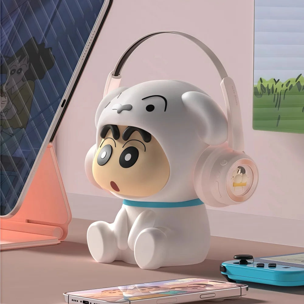 Crayon Shinchan Silicone Night Light 3 Level Dimmable Touch Control Soft Glow Lamp for Kids Room Nursery Decor Desktop Bedside
