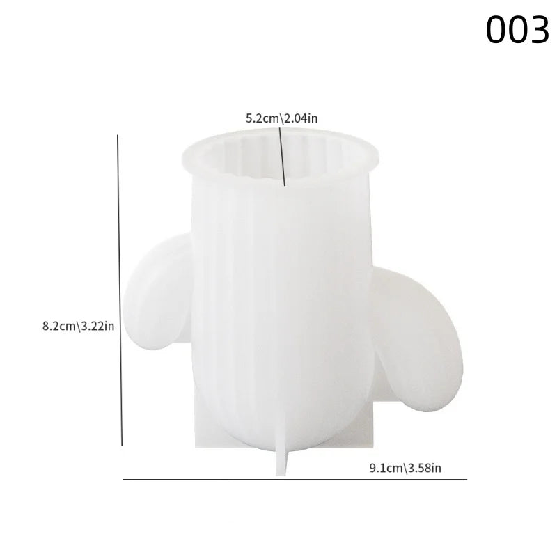 DIY Cactus Candlestick Silicone Mold Aromatherapy Gypsum Potted Plant Ornaments Candle Resin Epoxy Mold Home Decoration Storage