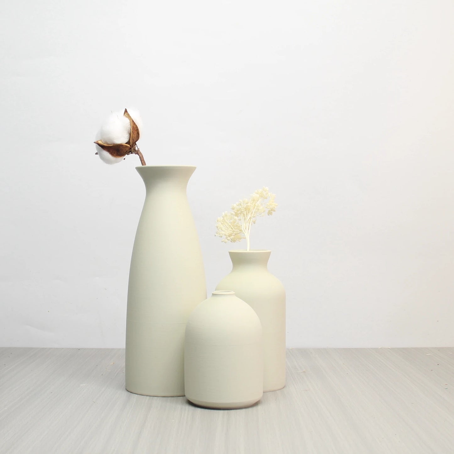 Vase Set-3, Modern Vintage Vase Decoration Living Room Bedroom or Office, Small Vase Vase Pampas Grass Dried Flower Table Decor