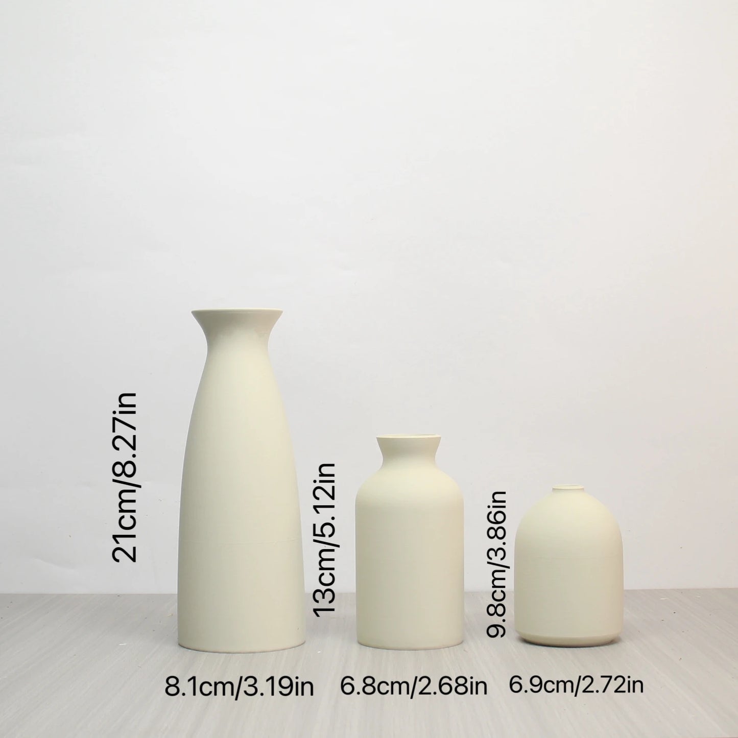 Vase Set-3, Modern Vintage Vase Decoration Living Room Bedroom or Office, Small Vase Vase Pampas Grass Dried Flower Table Decor