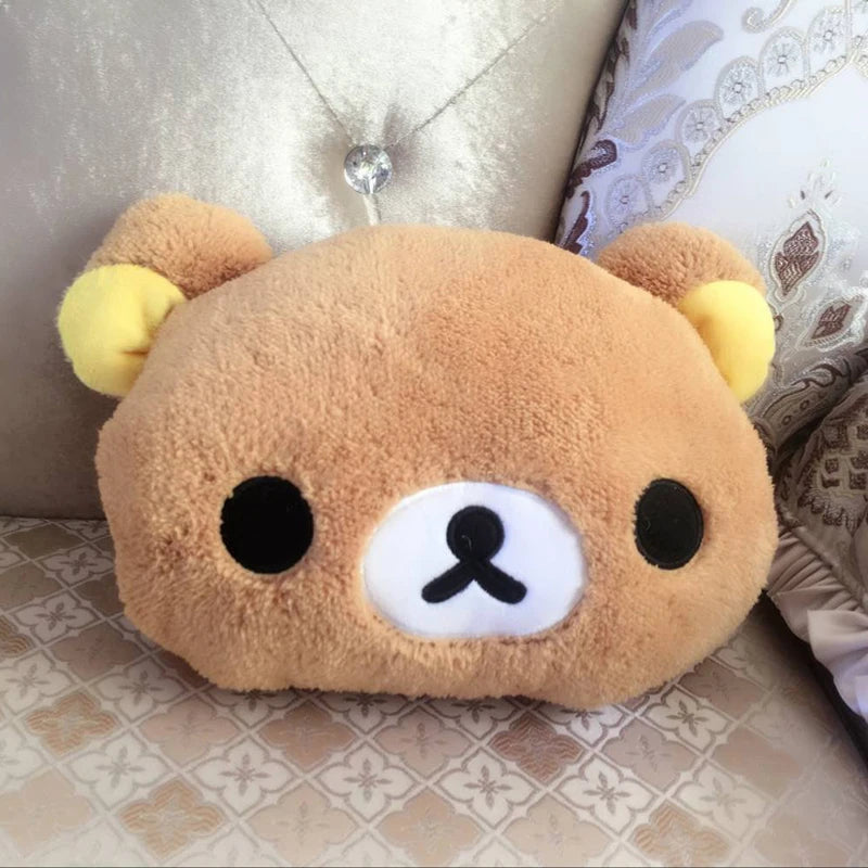 Kawaii Rilakkuma Plush Pillow Toy Kiiroitori Chick Couple Teddy Bear Rilakkuma Stuffed Doll Rilakkuma Cushion Hand Warmer Gift