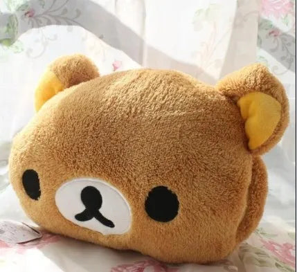 Kawaii Rilakkuma Plush Pillow Toy Kiiroitori Chick Couple Teddy Bear Rilakkuma Stuffed Doll Rilakkuma Cushion Hand Warmer Gift
