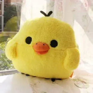 Kawaii Rilakkuma Plush Pillow Toy Kiiroitori Chick Couple Teddy Bear Rilakkuma Stuffed Doll Rilakkuma Cushion Hand Warmer Gift