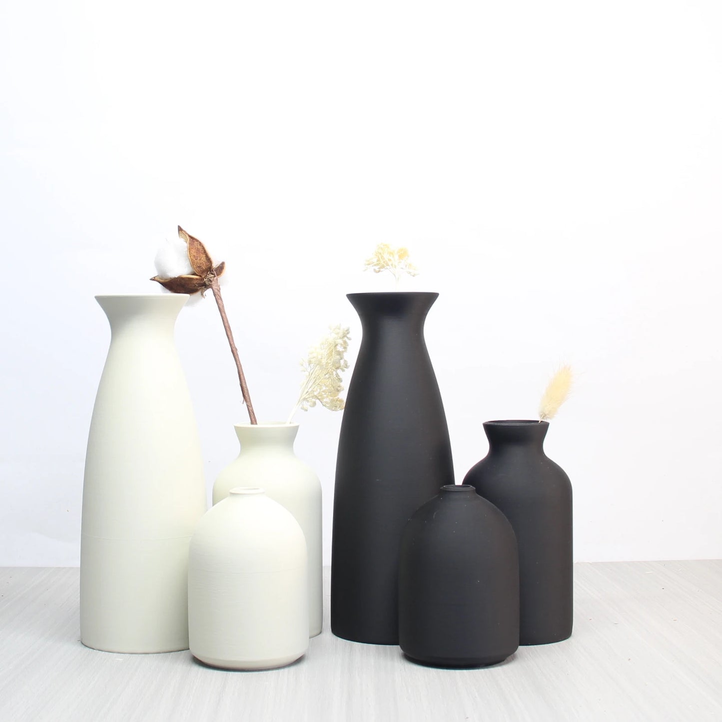Vase Set-3, Modern Vintage Vase Decoration Living Room Bedroom or Office, Small Vase Vase Pampas Grass Dried Flower Table Decor