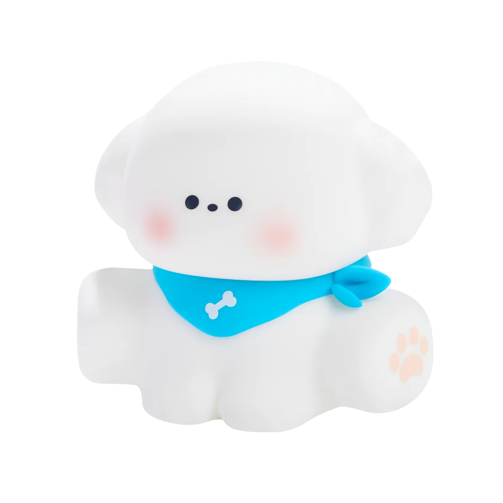 Cute Dog Cat Night Light Cartoon Animal Silicone Lamps USB Rechargeable 3Level Light Adjust Warm Soft Light Birthday Gift Lovely