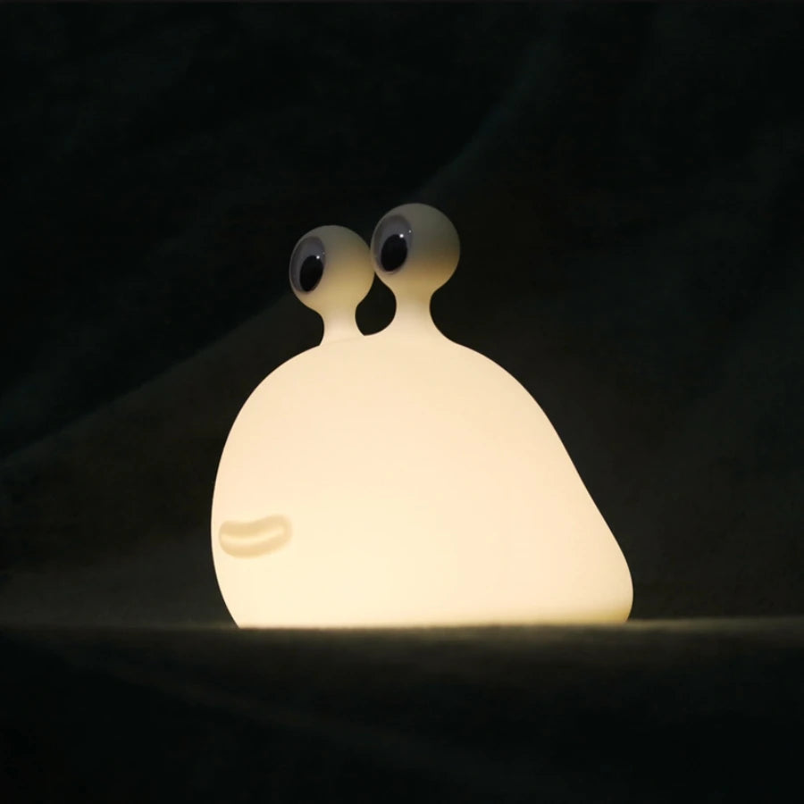 Slug Night Light with Touch Sensor for Bedroom,  Squishy Silicone Soft Night Light , Cute Animal Bedside Lamp