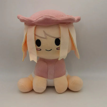 2023 New Blox Buddies Plush Toys Cartoon Girl Black with Hat Yellow Decorative Doll Home Room Gifts for Kids