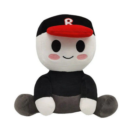 2023 New Blox Buddies Plush Toys Cartoon Girl Black with Hat Yellow Decorative Doll Home Room Gifts for Kids