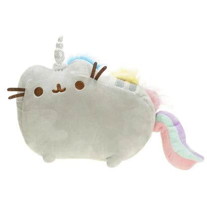 Kawaii Chocolate Cookie Fat Cat Plushies Soft Stuffed Animal Pillow Accompany Sleep Toy Home Decoration Toys Kids Birthday Gifts