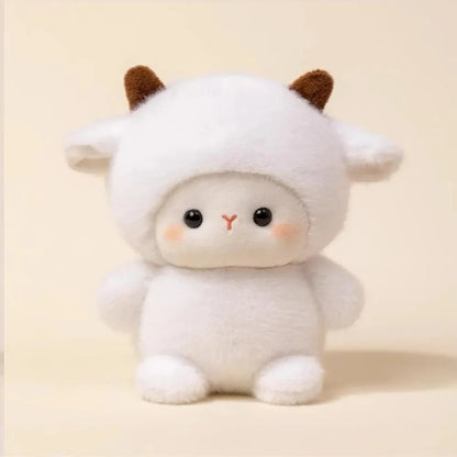 New Kawaii Soft Animal Series Plush Doll Pillow Elephant Pig Dog Sheep Mouse Monkey Cute Plush Toy Gift for Boys and Girls