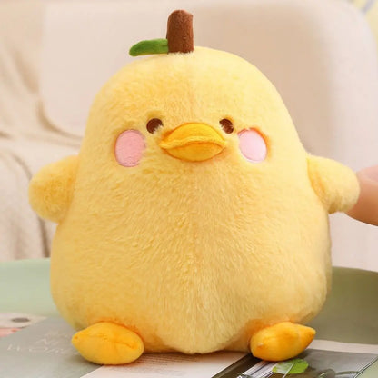 3d Eyes Pressing Music Duck Plush Toy Hairy Stuffed Duck Plush Toy Cute Simulation Yellow Duck Plush Doll Friends Birthday Gifts