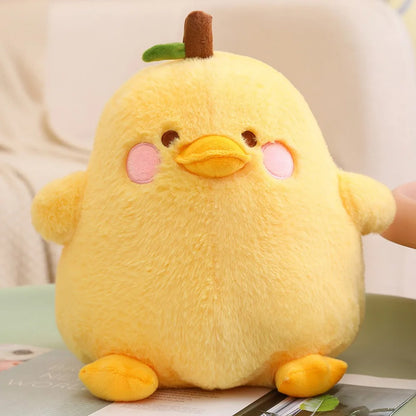 3d Eyes Pressing Music Duck Plush Toy Hairy Stuffed Duck Plush Toy Cute Simulation Yellow Duck Plush Doll Friends Birthday Gifts