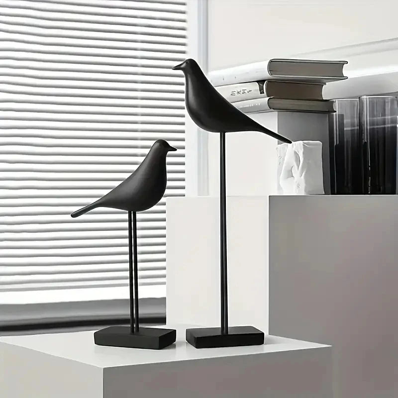 Resin Bird Statue Handicrafts Decoration Artificial Coloring Nordic Bird Decoration Home Decoration Office Desktop Sculpture