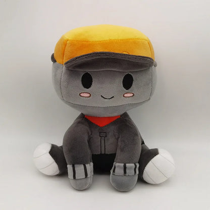 2023 New Blox Buddies Plush Toys Cartoon Girl Black with Hat Yellow Decorative Doll Home Room Gifts for Kids