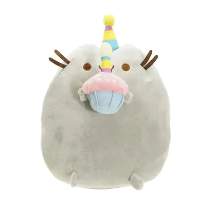 Kawaii Chocolate Cookie Fat Cat Plushies Soft Stuffed Animal Pillow Accompany Sleep Toy Home Decoration Toys Kids Birthday Gifts