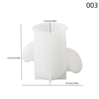 DIY Cactus Candlestick Silicone Mold Aromatherapy Gypsum Potted Plant Ornaments Candle Resin Epoxy Mold Home Decoration Storage