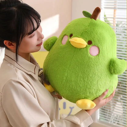 3d Eyes Pressing Music Duck Plush Toy Hairy Stuffed Duck Plush Toy Cute Simulation Yellow Duck Plush Doll Friends Birthday Gifts