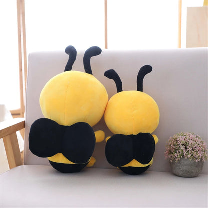 Kawaii Bee Plush Stuffed Animal Toys Soft Bumblebee Plush Toys Cute Honey Bee Pillow Girl Kids Playmate
