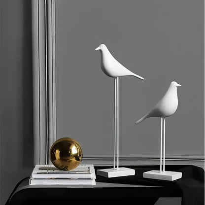 Resin Bird Statue Handicrafts Decoration Artificial Coloring Nordic Bird Decoration Home Decoration Office Desktop Sculpture