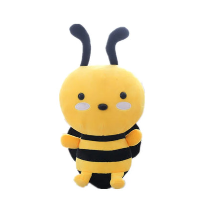 Kawaii Bee Plush Stuffed Animal Toys Soft Bumblebee Plush Toys Cute Honey Bee Pillow Girl Kids Playmate