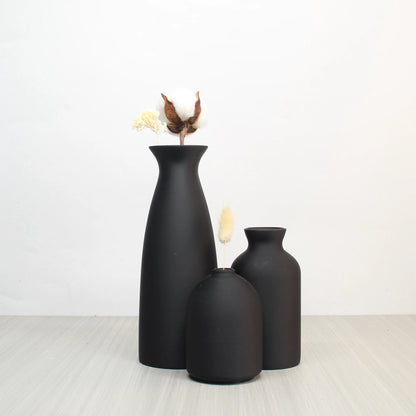 Vase Set-3, Modern Vintage Vase Decoration Living Room Bedroom or Office, Small Vase Vase Pampas Grass Dried Flower Table Decor