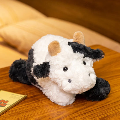 Kawaii Sheep Cow Plush Toy Comfort Soft Animal Throw Pillow Stuffed Animal Toy Sofa Room Decor for Kids Girls Boys Birthday Gift