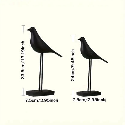 Resin Bird Statue Handicrafts Decoration Artificial Coloring Nordic Bird Decoration Home Decoration Office Desktop Sculpture