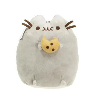 Kawaii Chocolate Cookie Fat Cat Plushies Soft Stuffed Animal Pillow Accompany Sleep Toy Home Decoration Toys Kids Birthday Gifts
