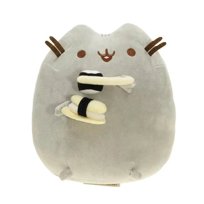 Kawaii Chocolate Cookie Fat Cat Plushies Soft Stuffed Animal Pillow Accompany Sleep Toy Home Decoration Toys Kids Birthday Gifts